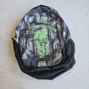 North Face Haystack back pack book bag hiking